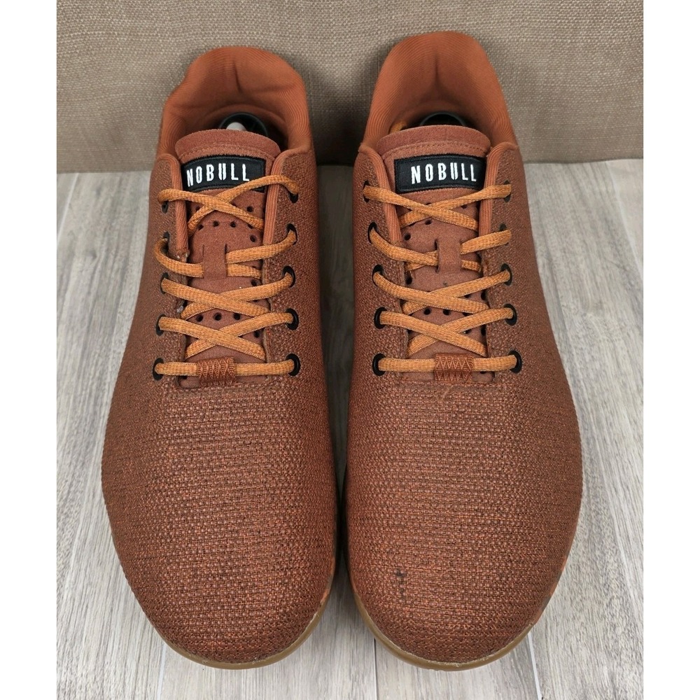 NOBULL SuperFabric Trainer Lace Up Orange Camo Gum Sneakers Mens 13 Womens 14.5